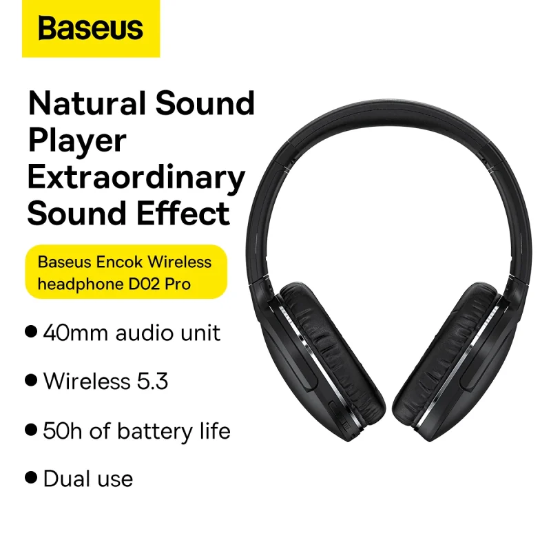 Baseus Encok Wireless headphone D02 Pro - Image 3