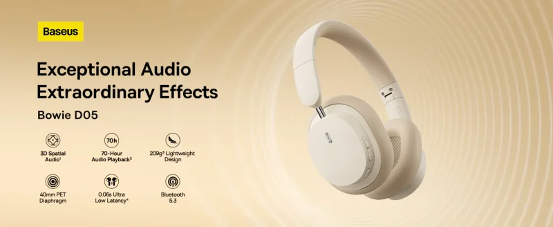 Baseus Bowie D05 Wireless Headphones - Image 2