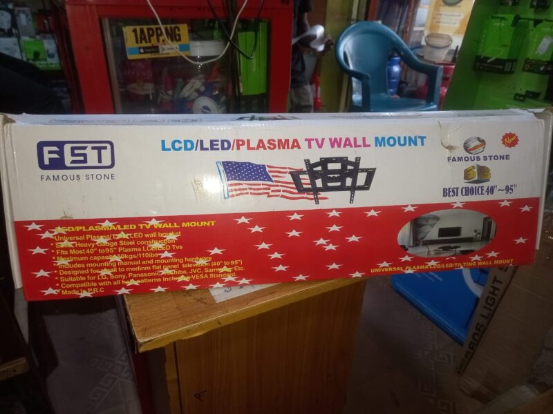 Famous Stone  40"-95" Inches Adjustable Led/Lcd TV Wall Mount