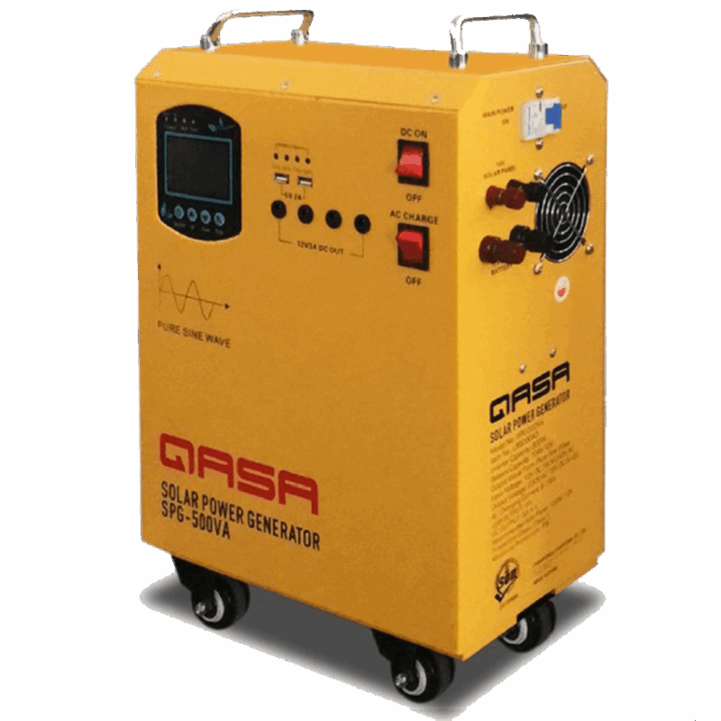 Qasa Solar Power Generator SPG-500VA+(200W Solar Panel) - Image 2
